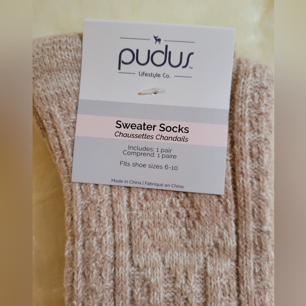 NEW! PUDUS Women's Sweater Socks
